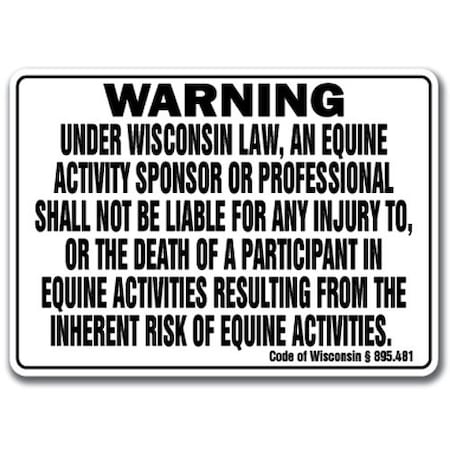 Signmission 14 in Height, Aluminum, 14" x 10", WS-A-1014-Wisconsin WS-A-1014-Wisconsin